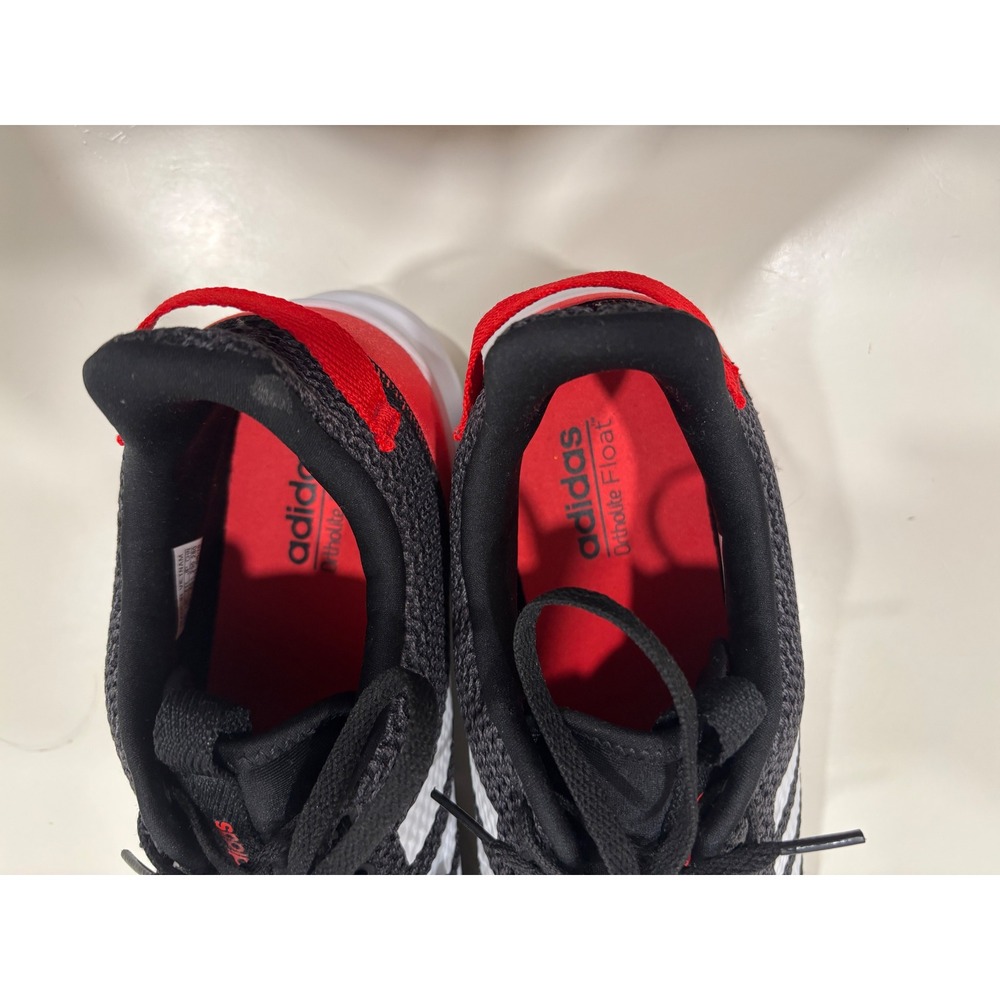Adidas Cloudfoam Mens 11 Running Shoes Black Red White Mesh B43838 Sneaker - Picture 6 of 7